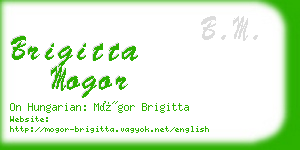 brigitta mogor business card